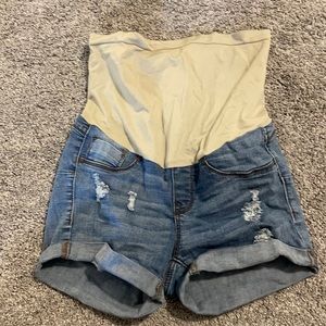 Maternity Jean Shorts